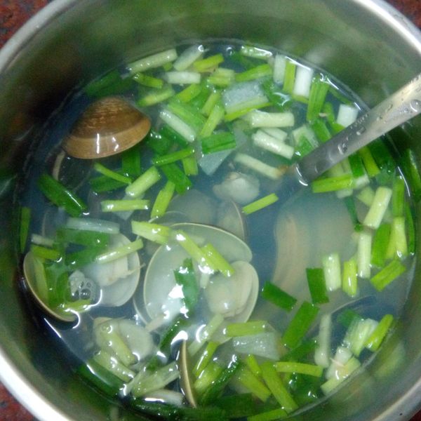 薑絲蛤蜊醒酒湯：angelchan 一起做