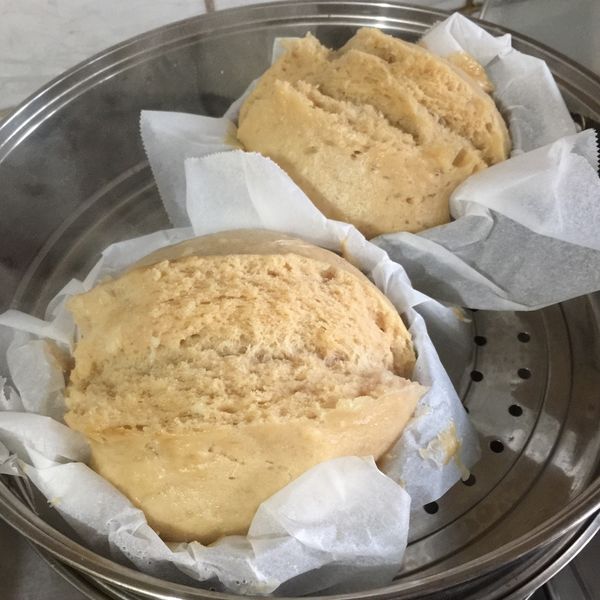 黑糖酵母發糕(電鍋版，無泡打粉)：Wings Yu 一起做