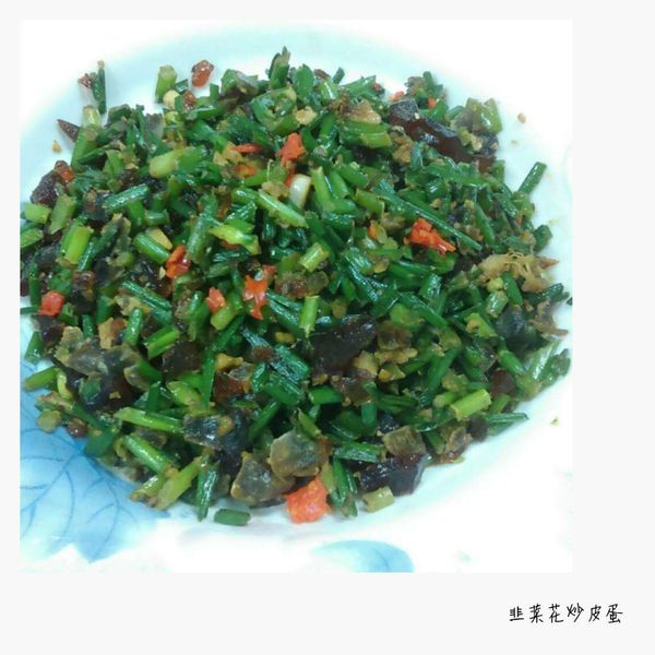 [ 5分鐘快炒] 韭菜花炒皮蛋肉末 : Sherry Lee一起做