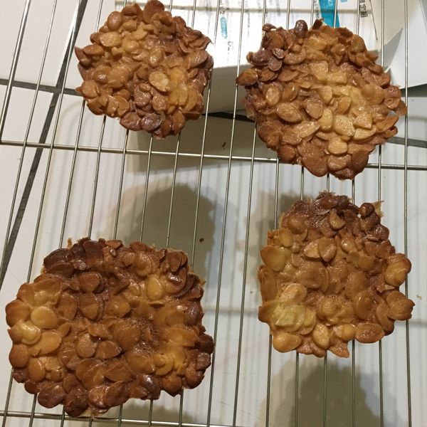 香酥脆杏仁瓦片：Ve 一起做