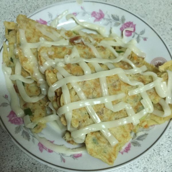 蔬菜玉米大阪燒 : Yinling Hua一起做