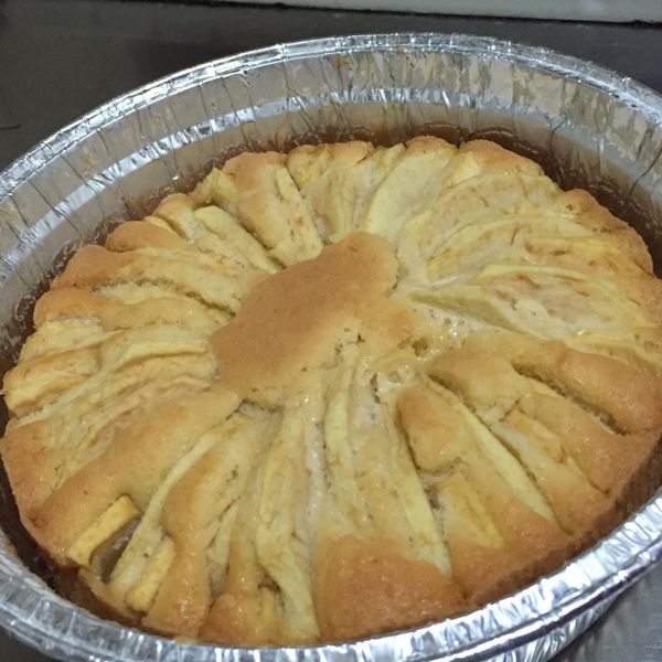 蘋果片鑲蛋糕 : Delphy Lin一起做