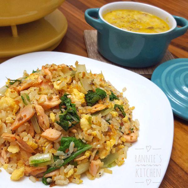 蛋香鮭魚炒飯:Rannie Chung 一起做