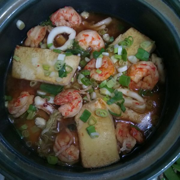 茄味雙鮮豆腐煲 : 蘇郁茹一起做