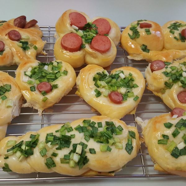 蔥花麵包【Panasonic 製麵包機】 : Leilei Hsu一起做