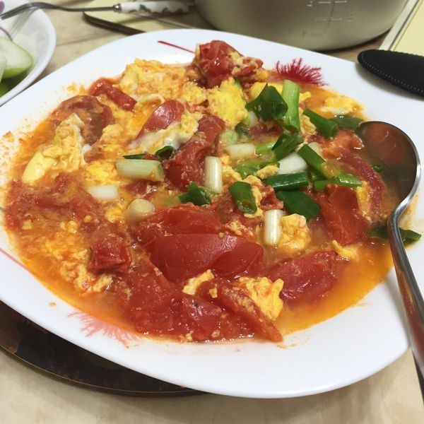 不用番茄醬的番茄炒蛋✨ : Hu Chan一起做