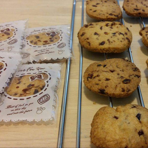 蔓越莓奶油餅乾：丹 一起做