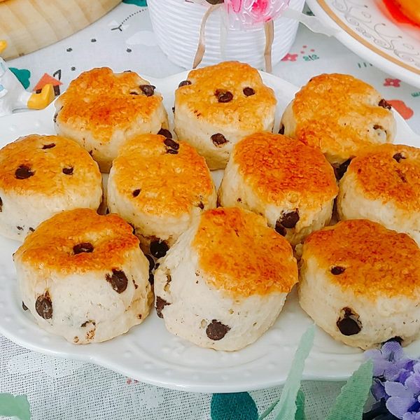 巧克力豆司康 : 思思(水果媽咪手作)一起做