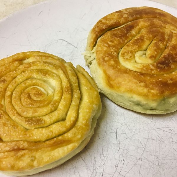 香蔥捲餅：小灰 一起做