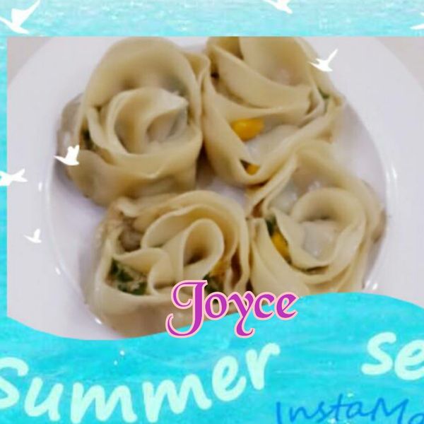 玫瑰花煎餃：Joyce 一起做