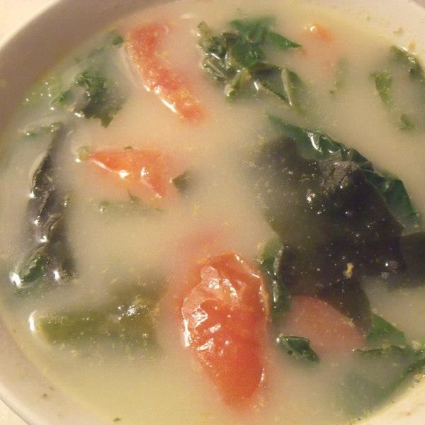 (素)南瓜蕃茄海帶芽豆腐湯：愛咪獎 一起做