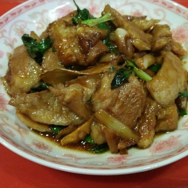 蔥爆沙茶五花豬肉片 : angelchan一起做