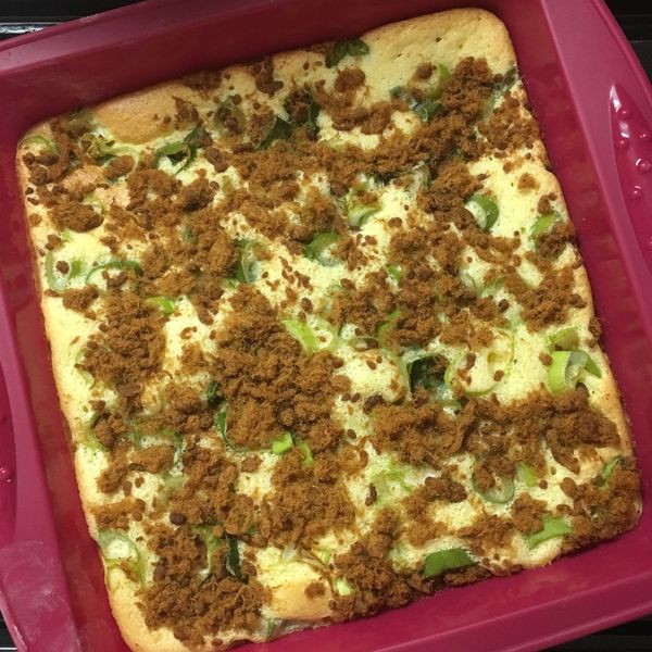 肉鬆蔥花鹹蛋糕：Winny Wu 一起做