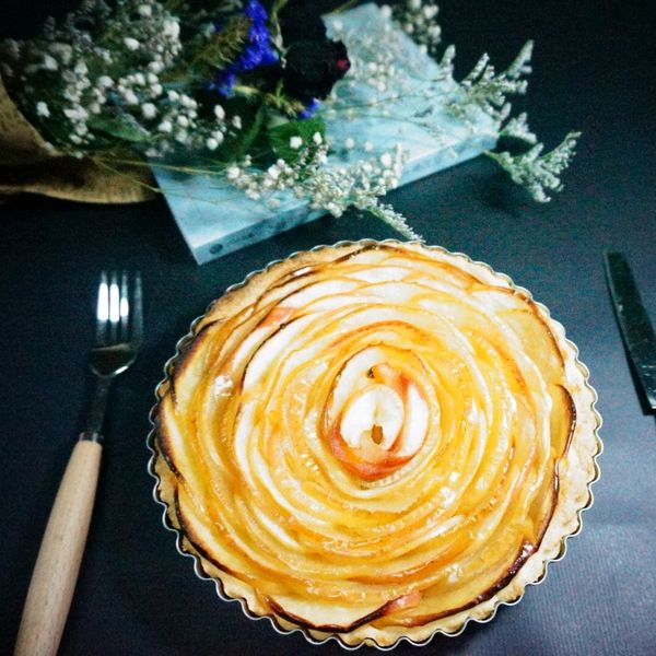 蘋果花派 : yumi一起做