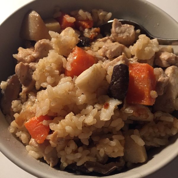 芋香雞肉炊飯(電鍋版) : 含淚の留學生活一起做