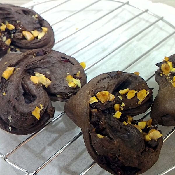 105T 麵包機-巧克力愛心核桃麵包❤!:靜 一起做