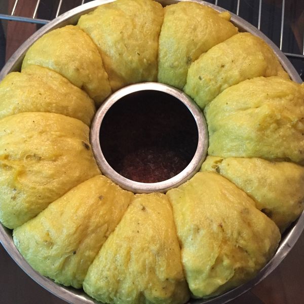 蒸南瓜麵包(電鍋版)：Helen 一起做