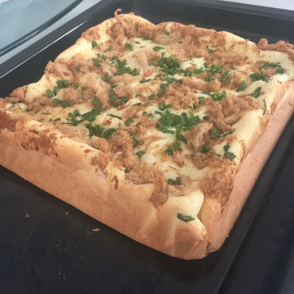 肉鬆蔥花鹹蛋糕：Melody  Lee 一起做