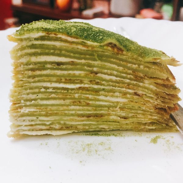 🍵抹茶千層蛋糕🍵～免烤箱 : YuYu一起做