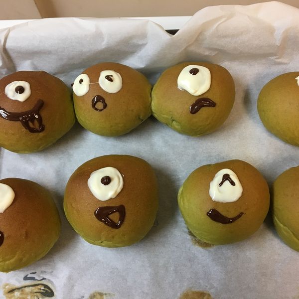 ちぎりパン 大眼仔的抹茶紅豆麵包：Lan-chi Yen 一起做