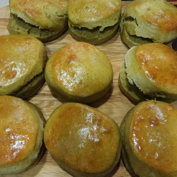 抹茶鮮奶油比司吉：紀庭 一起做