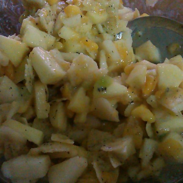 洋芋片水果優格沙拉：小米 一起做