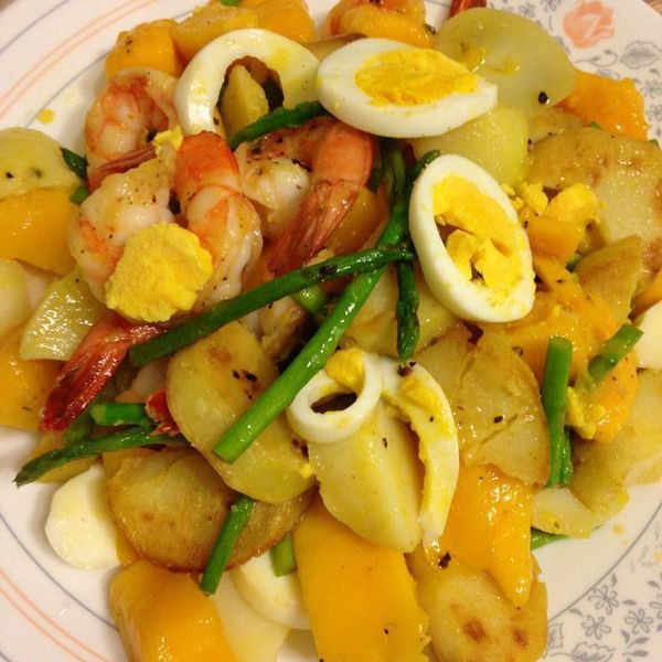 開胃的夏日午餐 - 鮮蝦芒果沙拉：Sophia Huang 一起做