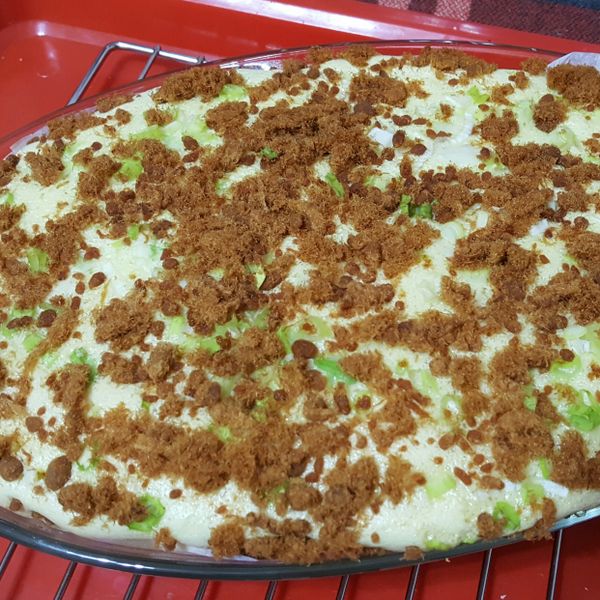 肉鬆蔥花鹹蛋糕：Tina Li 一起做