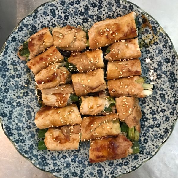 照燒蔥肉捲：chia 一起做