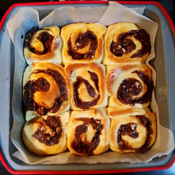 肉桂捲(免機器免揉捏)：Happy Jaclyn 一起做