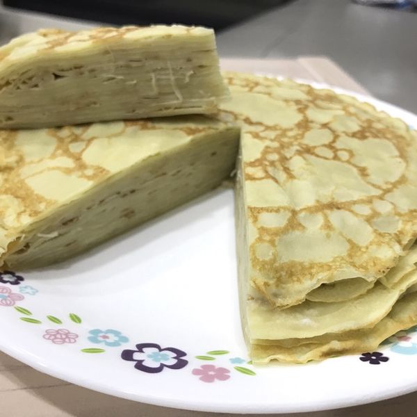 🍵抹茶千層蛋糕🍵～免烤箱 : Annie Chang一起做