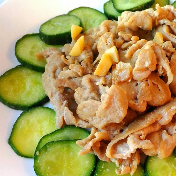 豬肉片炒黃瓜 : Stacey Lin一起做