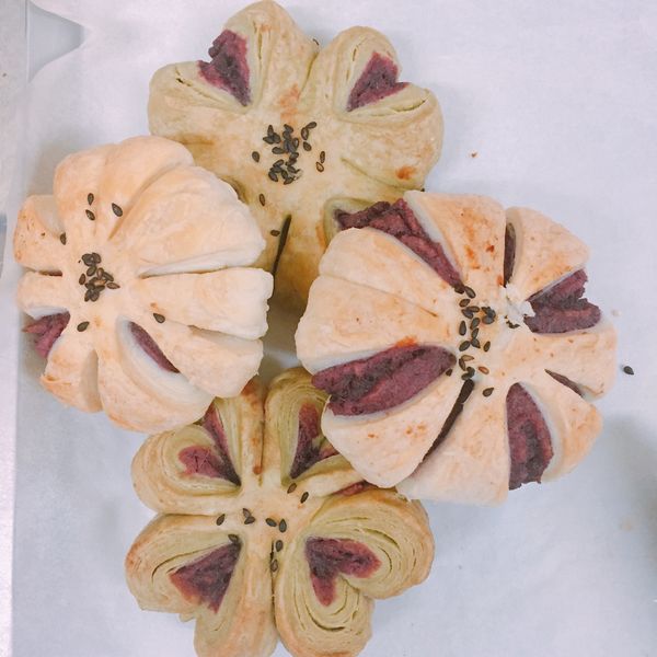 三色中式花式酥餅(中秋應景) : 黃竹均一起做