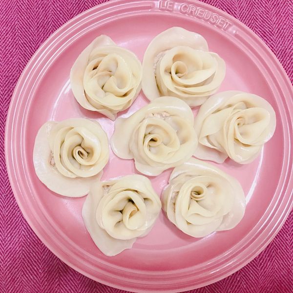 玫瑰煎餃（韭菜豬肉口味） : misssamansa一起做