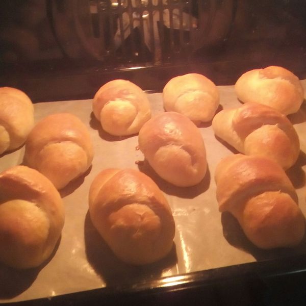 鮮奶小捲麵包 : #昀#一起做