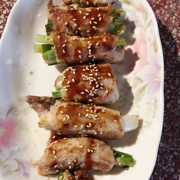 照燒蔥肉捲：Jessica Kuo 一起做