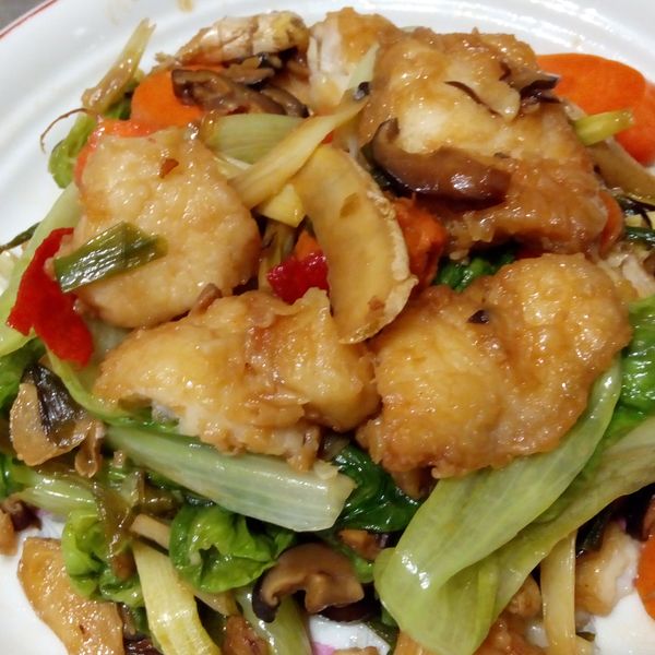 蔥燒鯛魚片 : Pin Jung一起做