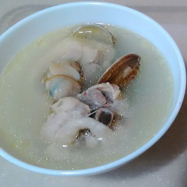 蒜頭蛤蜊雞湯 : 吳淳廷一起做