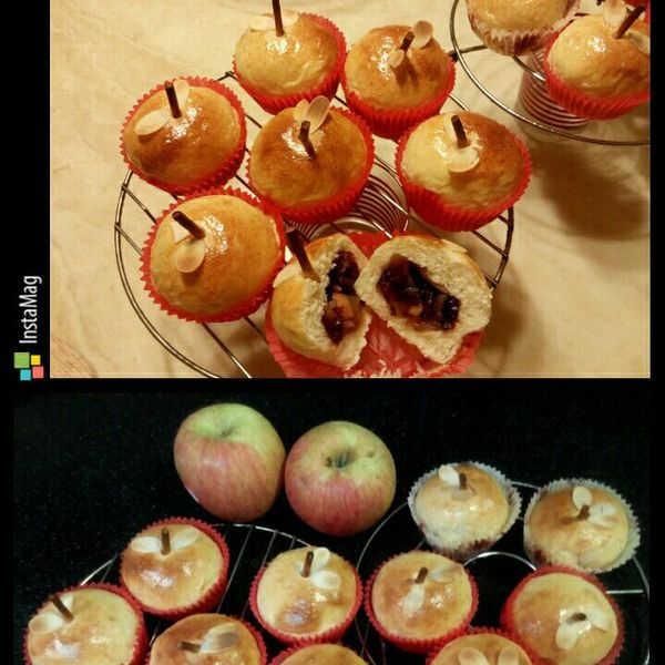 蘋果造型杯子麵包❤!!! : Happy Jaclyn一起做