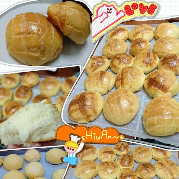 湯種菠蘿麵包：sHiuAn 一起做