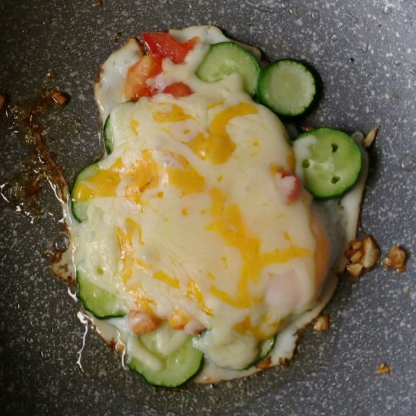 起司花園荷包蛋 : 小白白一起做