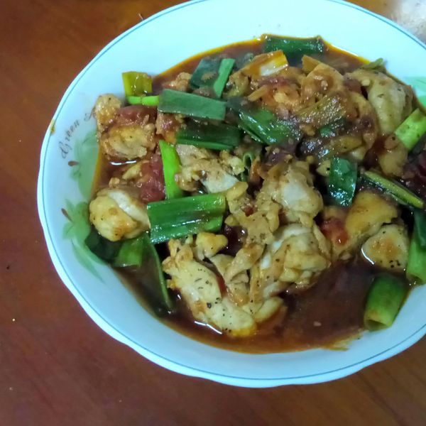 醬炒洋蔥雞腿排 : 石珉竹一起做