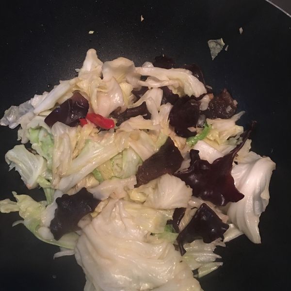 宮保木耳炒高麗菜【4】 : Kiki Chien一起做