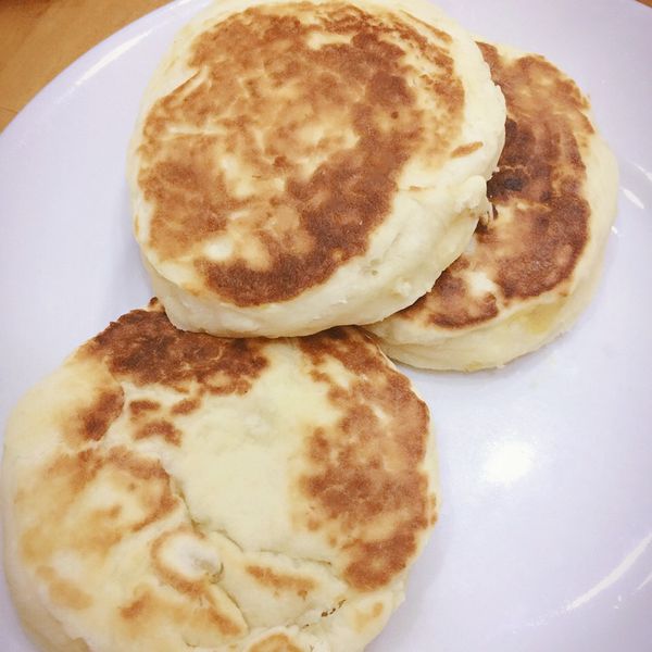 用鬆餅粉作地瓜餡餅：Home Wu 一起做