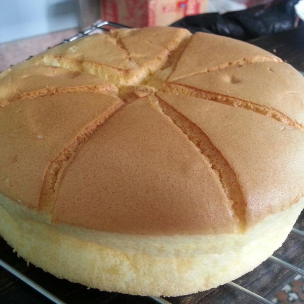 原味戚風蛋糕 : 吳昱螢一起做