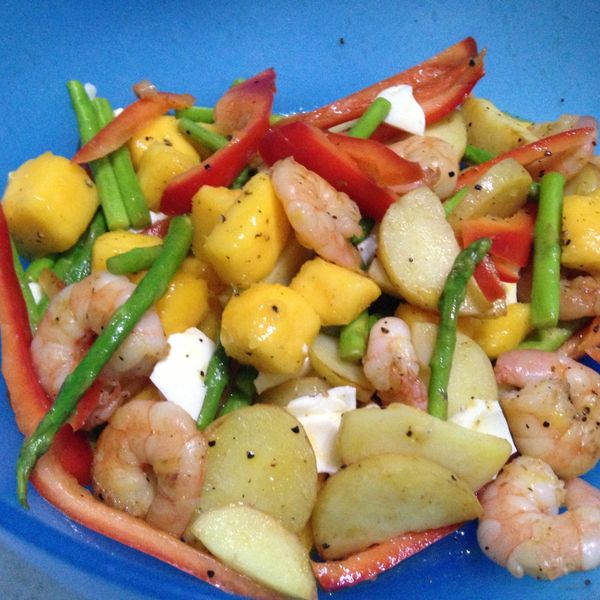 開胃的夏日午餐 - 鮮蝦芒果沙拉：凃欣岑 一起做