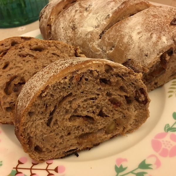 酒香桂圓核桃麵包：anne 一起做