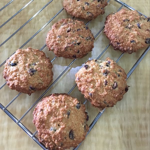 蔓越莓燕麥軟餅乾（減糖減油版） : Vicky Lee一起做