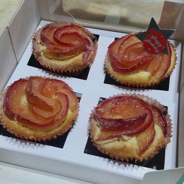 蘋果花杯子蛋糕 : 漾ㄦ~*一起做