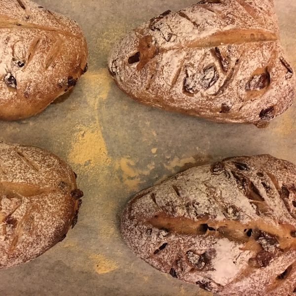 酒香桂圓核桃麵包：anne 一起做